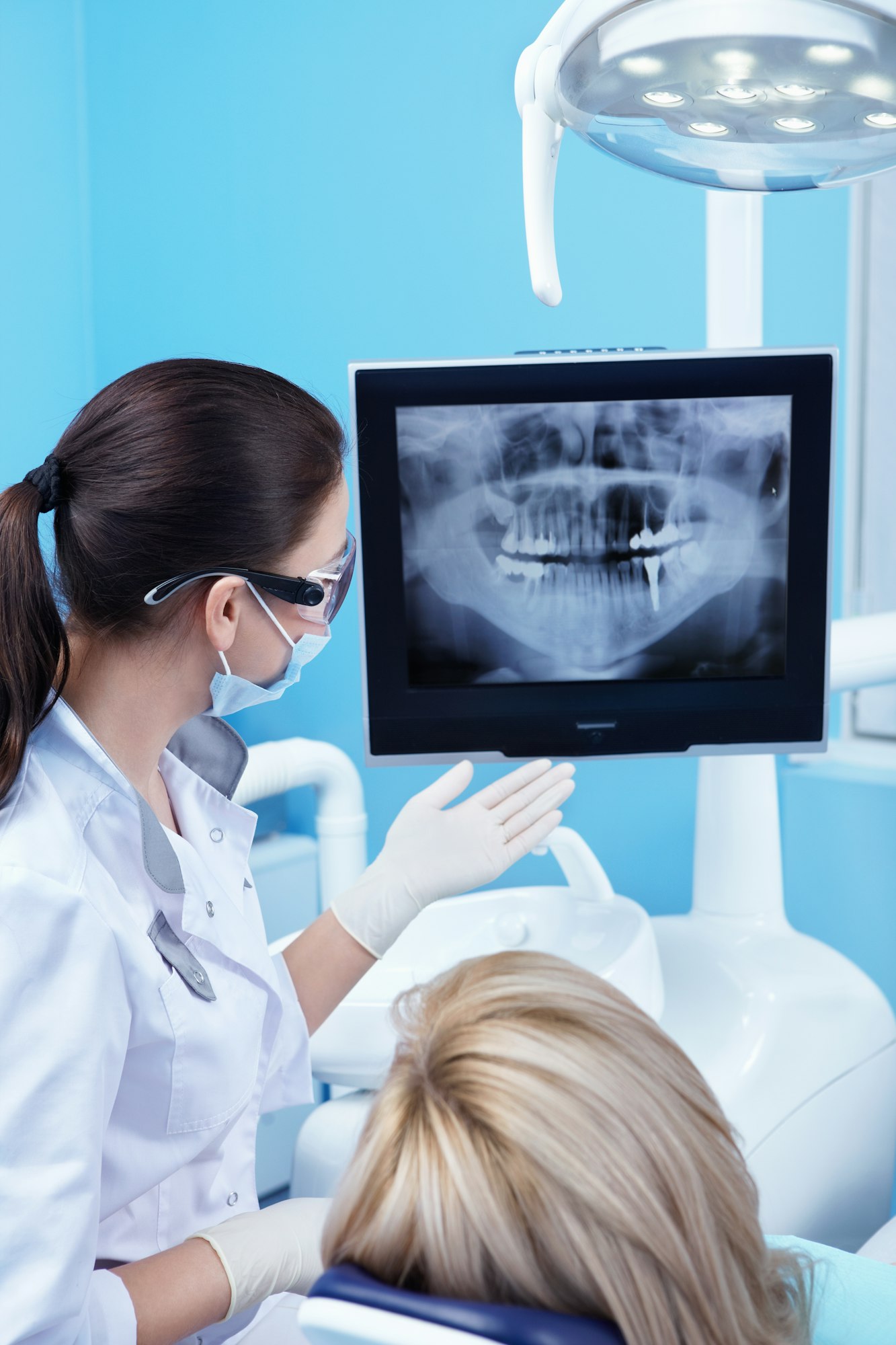 Dental X-ray of the patient